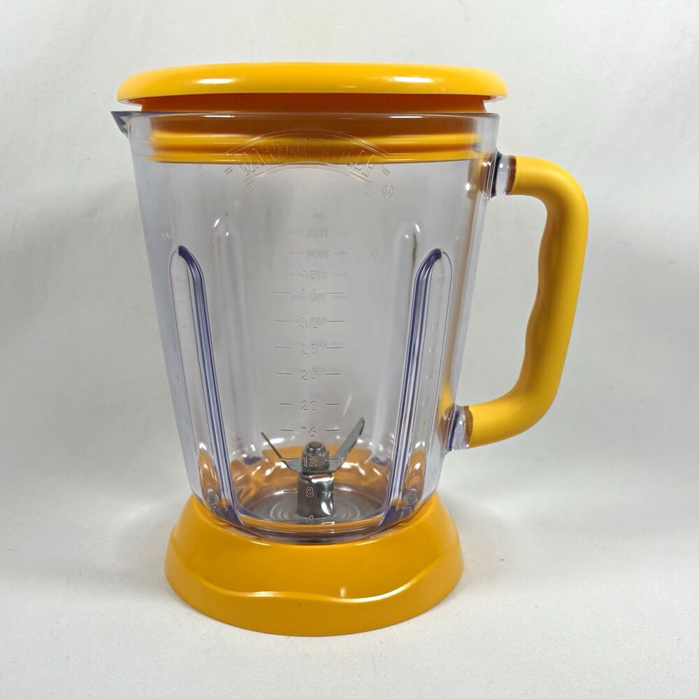 Margaritaville Frozen Concoction Maker Pitcher Lid Blades Yellow 36 oz